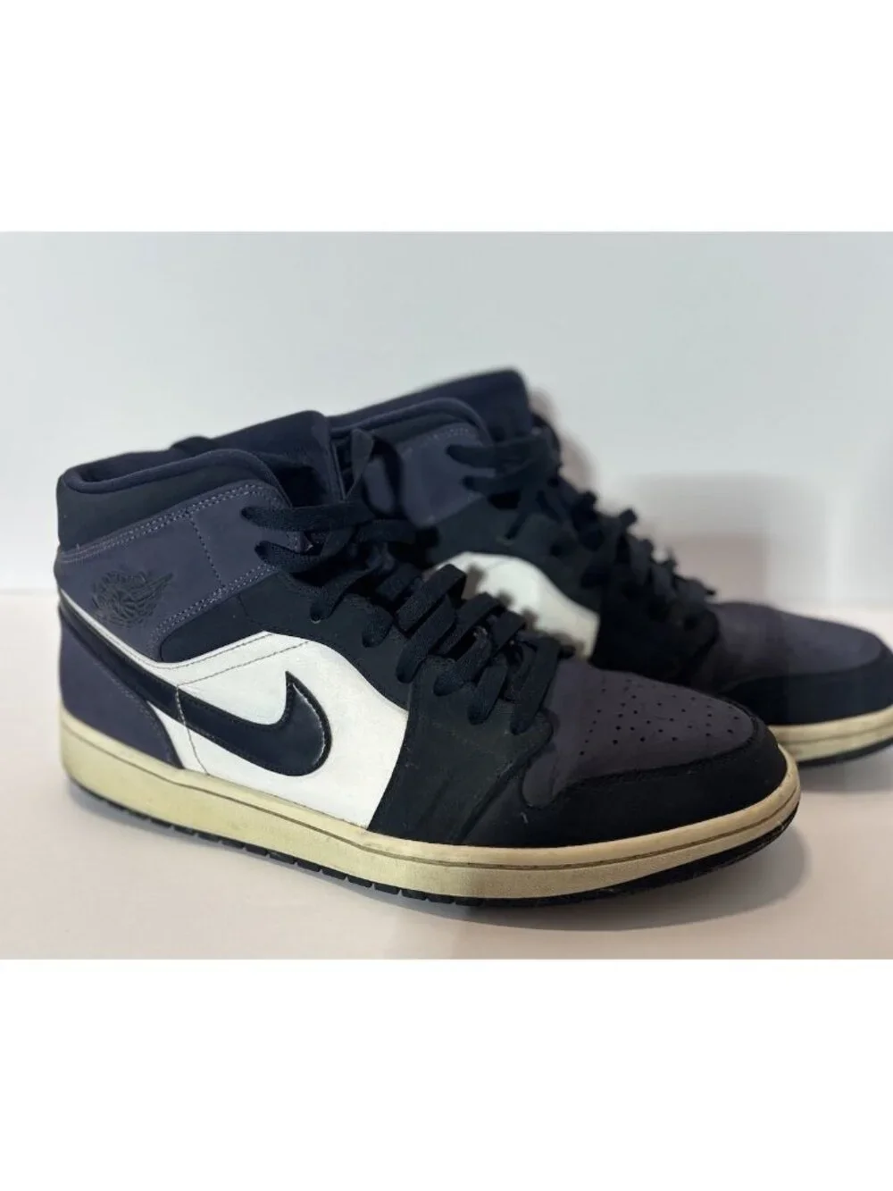 Nike Air Jordan 1 Mid Obsidian Sanded Purple 554724-445 Men’s Size 12 2019